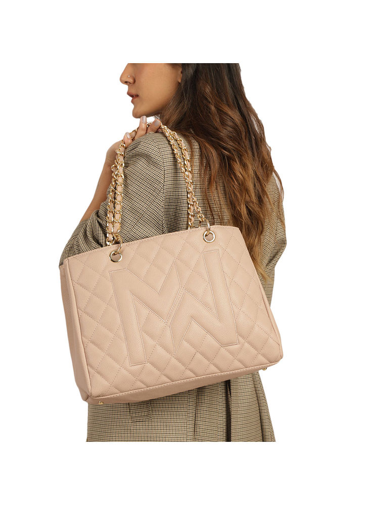MINI WESST Women's Beige Tote Bag-picture-10