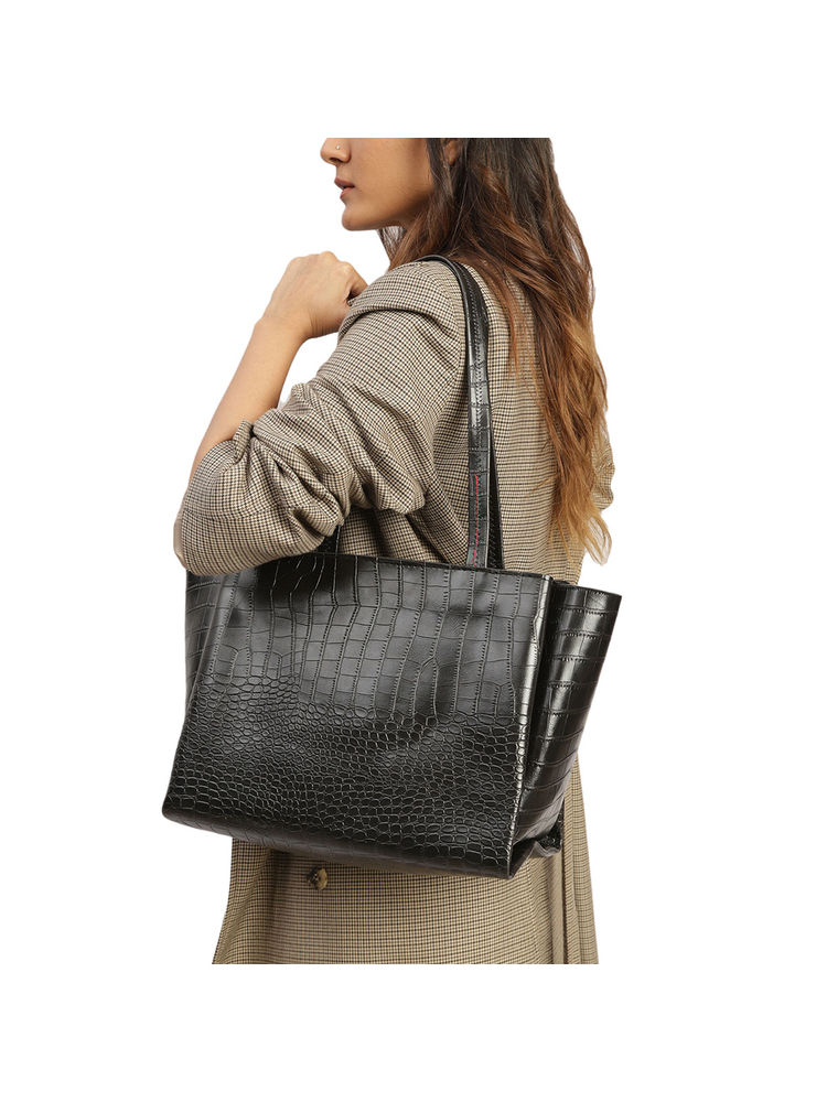 MINI WESST Women's Black Tote Bag-picture-42