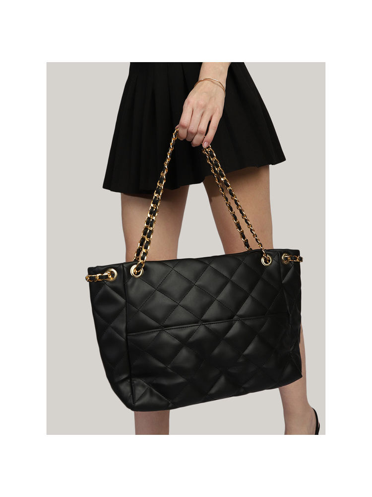 MINI WESST Womens Black Tote Bag-picture-39