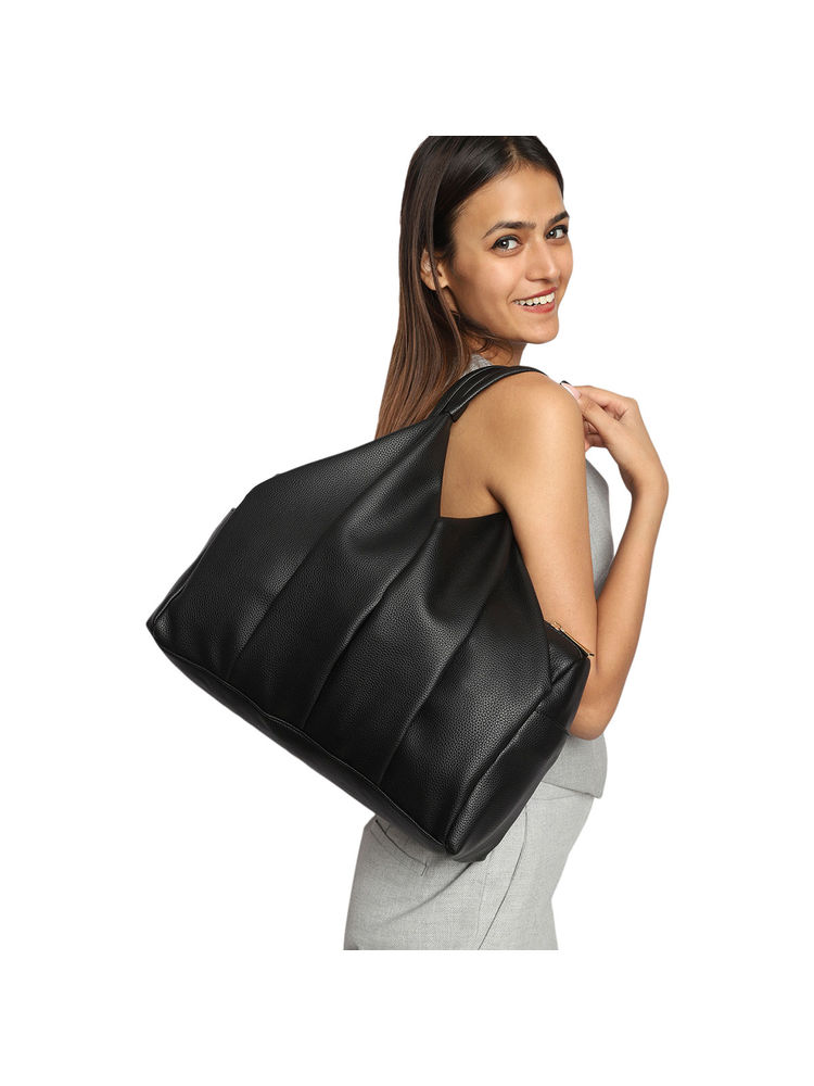 MINI WESST Black Solid Handheld Bag-picture-10