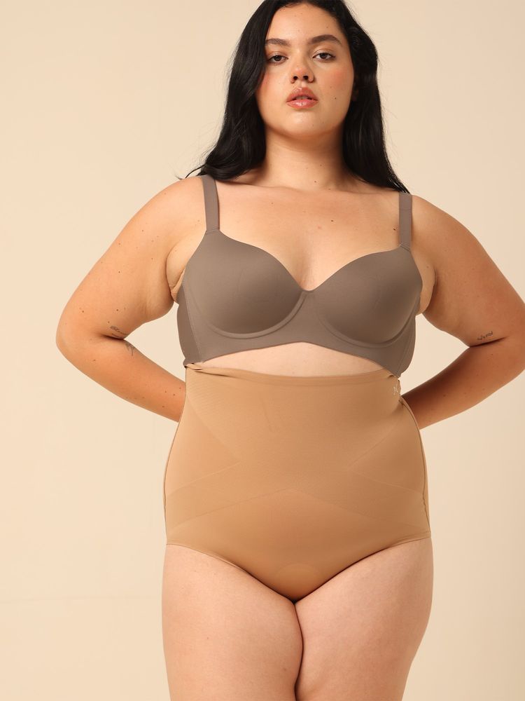Krvvy Women Beige Waist and Tummy High-Rise Shapewear-picture-21