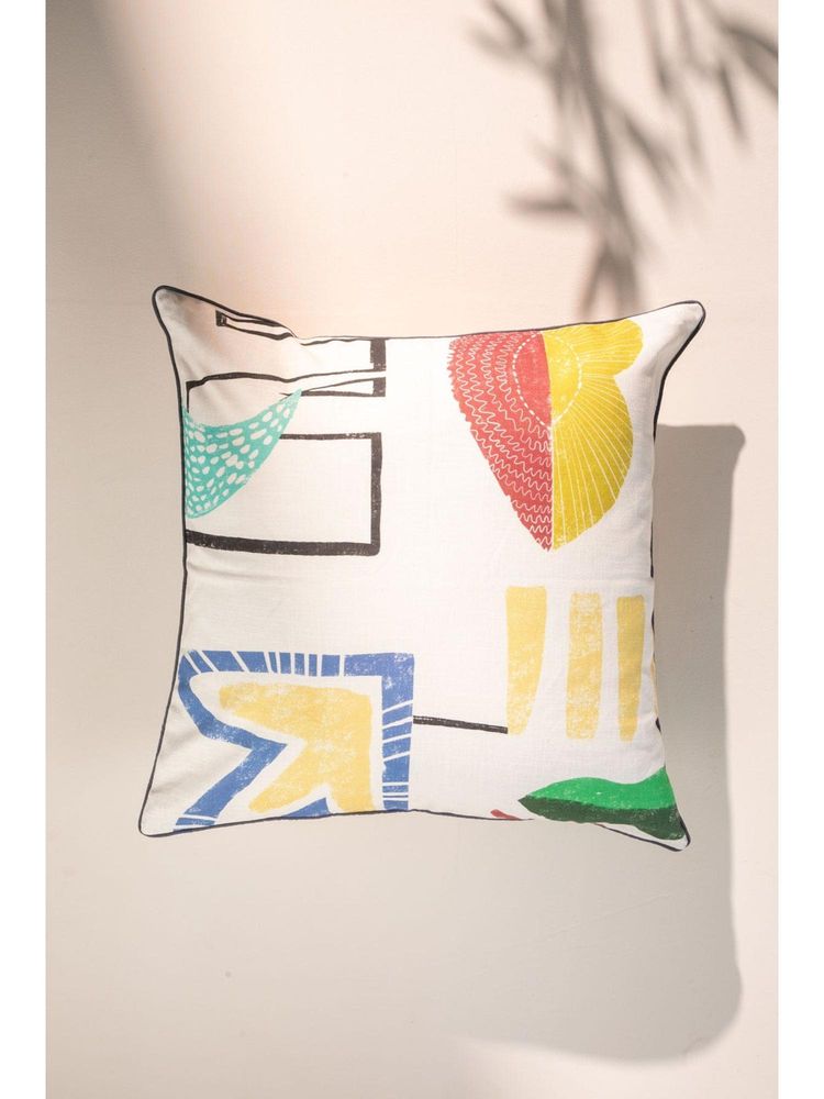 Freedom Tree Face To Face Multi Muted Cushion Cover - 24x24 inches-image-39