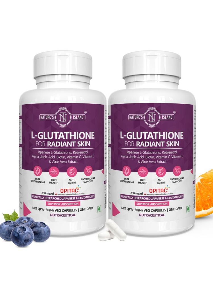 Nature's Island L-Glutathione Capsules For Radiant Skin - Pack Of 2-picture-19