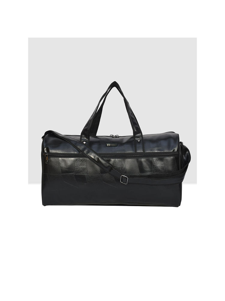 ESBEDA Black Color Textured Pattern Duffle Bag for Unisex-image-7