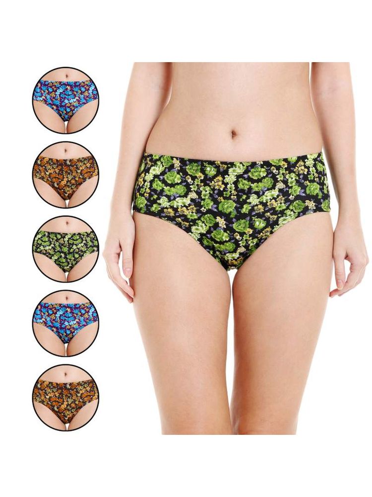 Bodycare Pack of 6 100% Cotton Printed Briefs - Multi-Color-picture-26