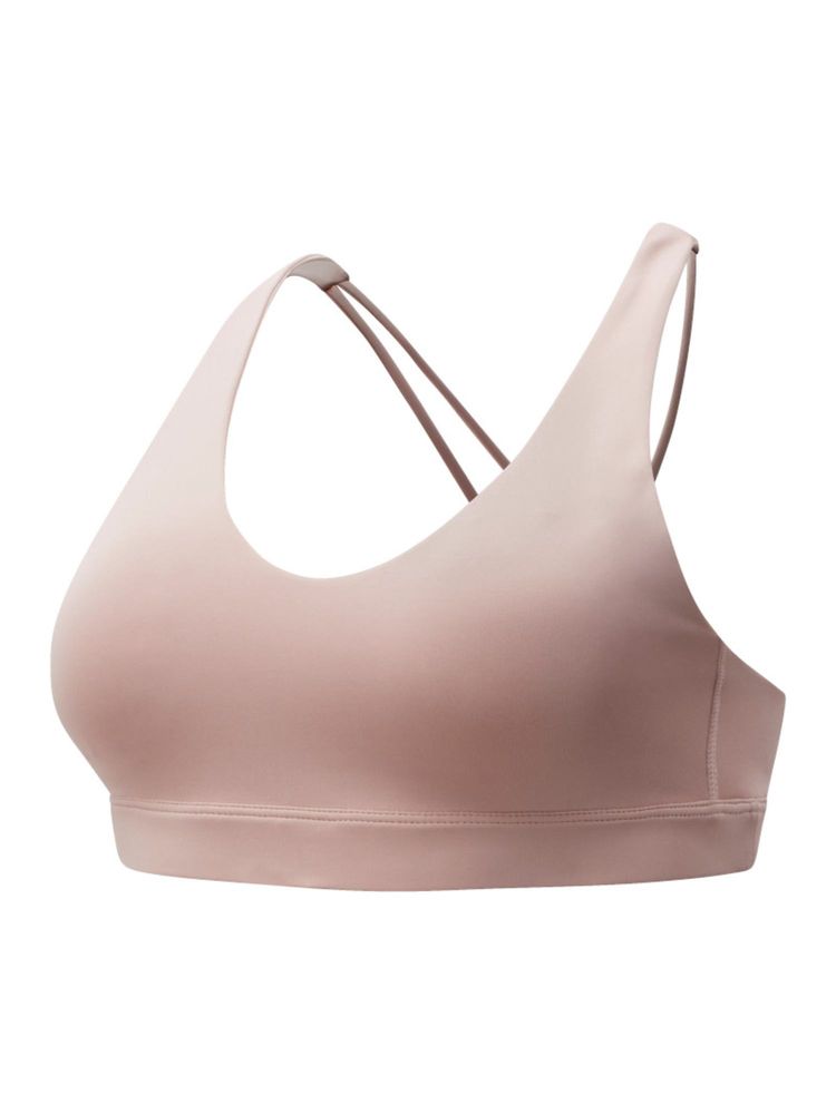 New Balance Pink Solid/Plain Regular Sports Bra-picture-16