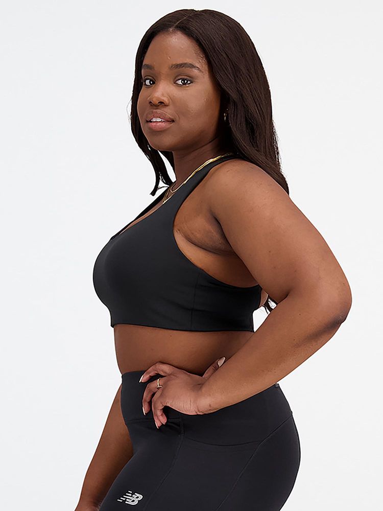 New Balance Black Solid/Plain Regular Sports Bra-picture-18
