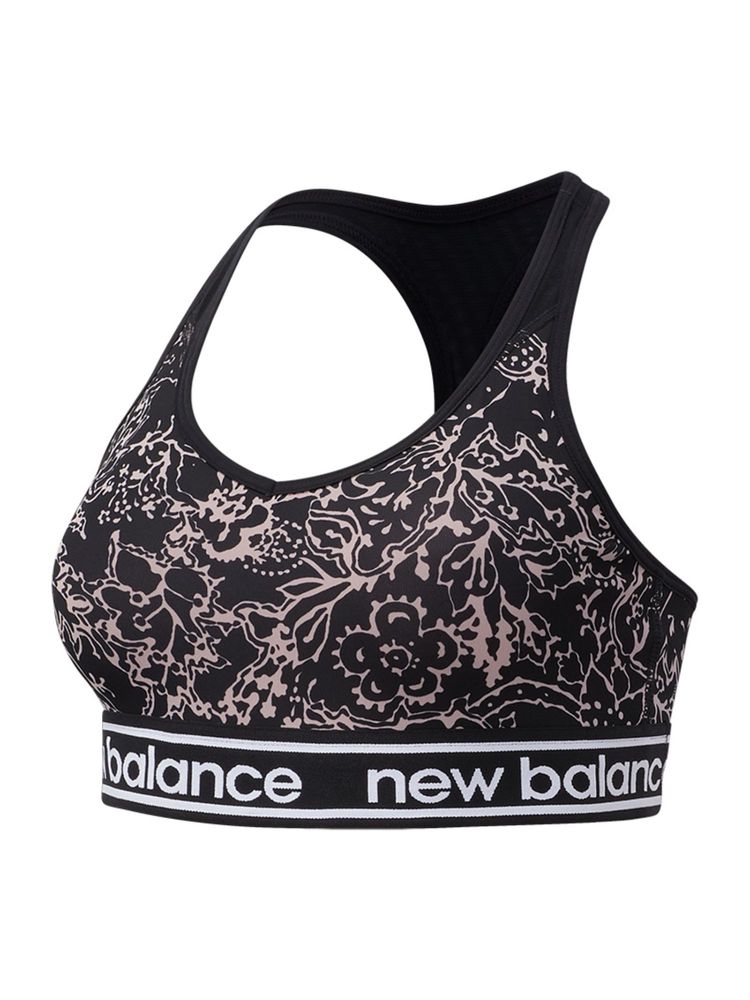 New Balance Black Printed Regular Sports Bra-picture-23