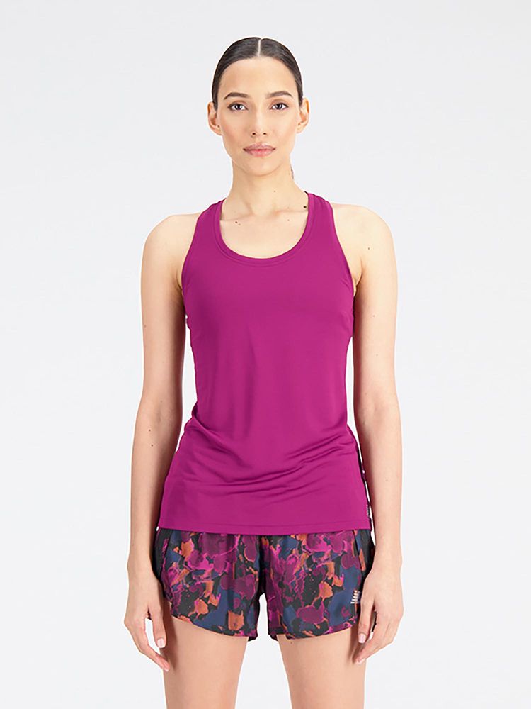 New Balance Pink Solid/Plain Regular Tank Top-picture-14
