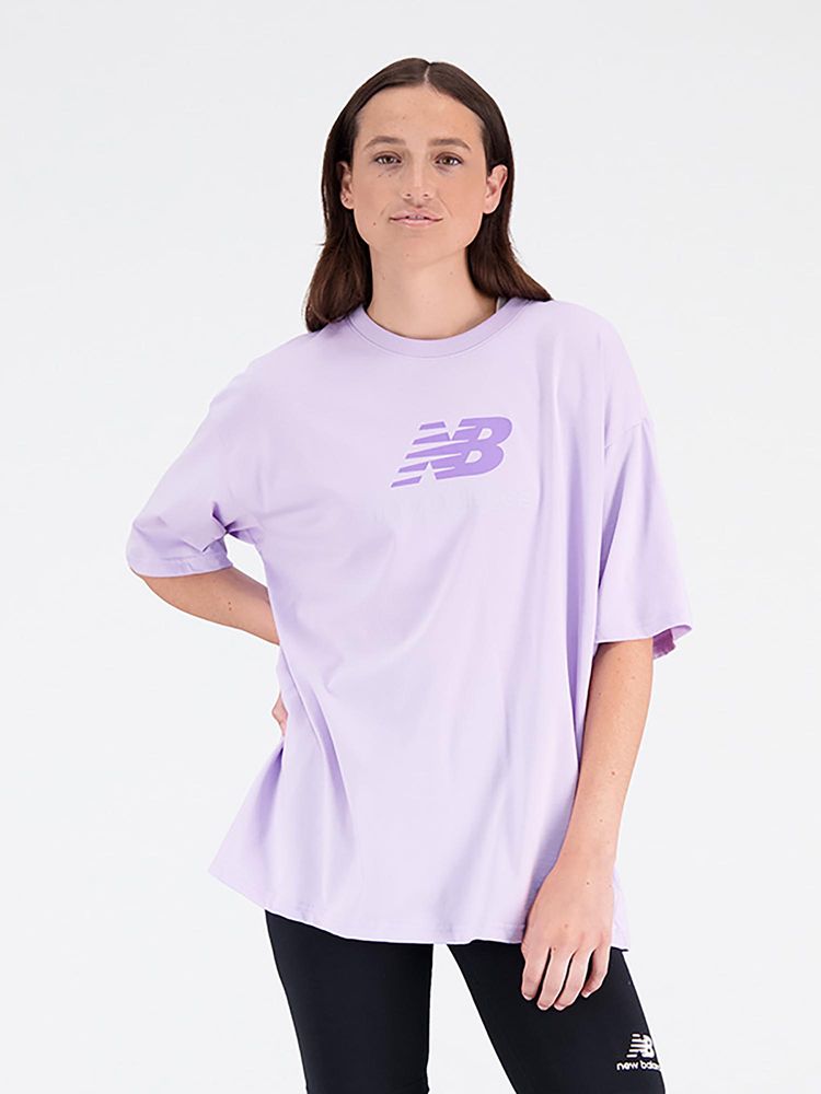 New Balance Purple Solid/Plain Round Neck T-Shirt-picture-21