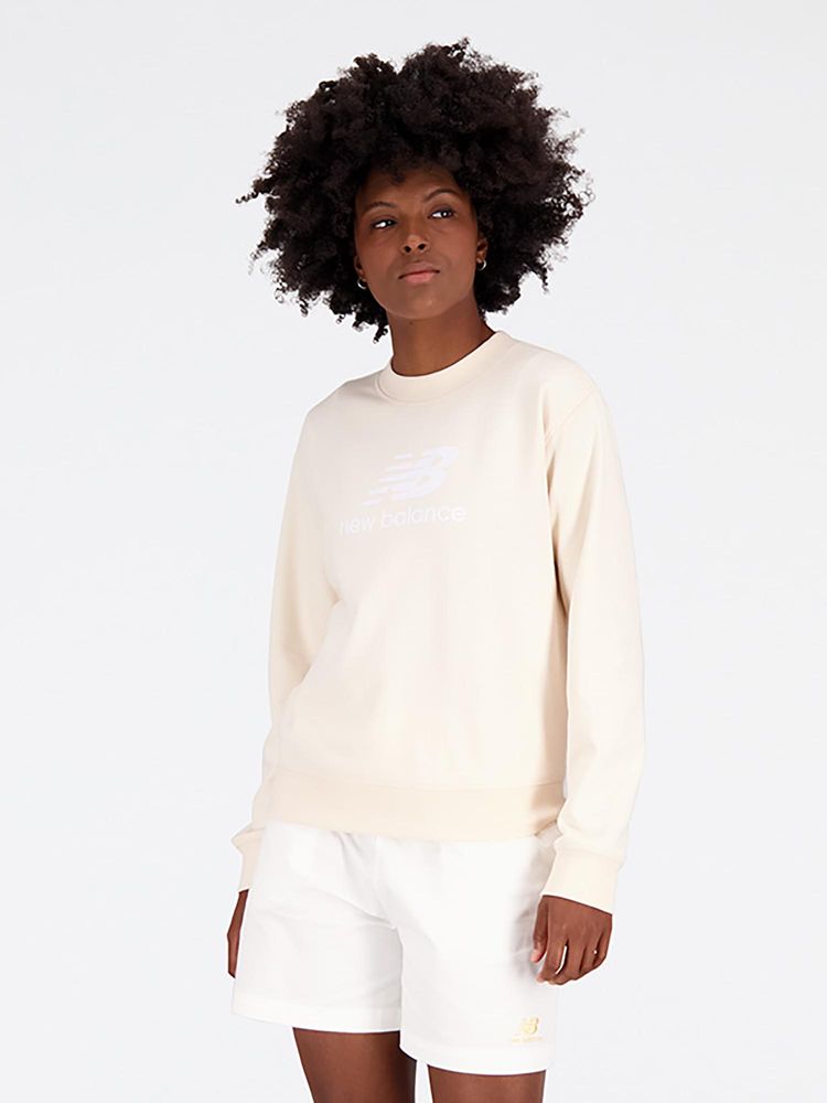 New Balance Cream Typography Round Neck Sweatshirt-image-13