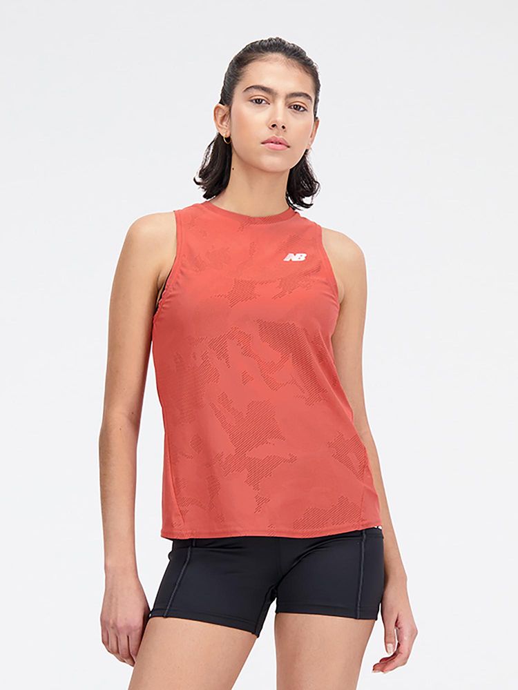 New Balance Rust Solid/Plain Regular Tank Top-picture-27