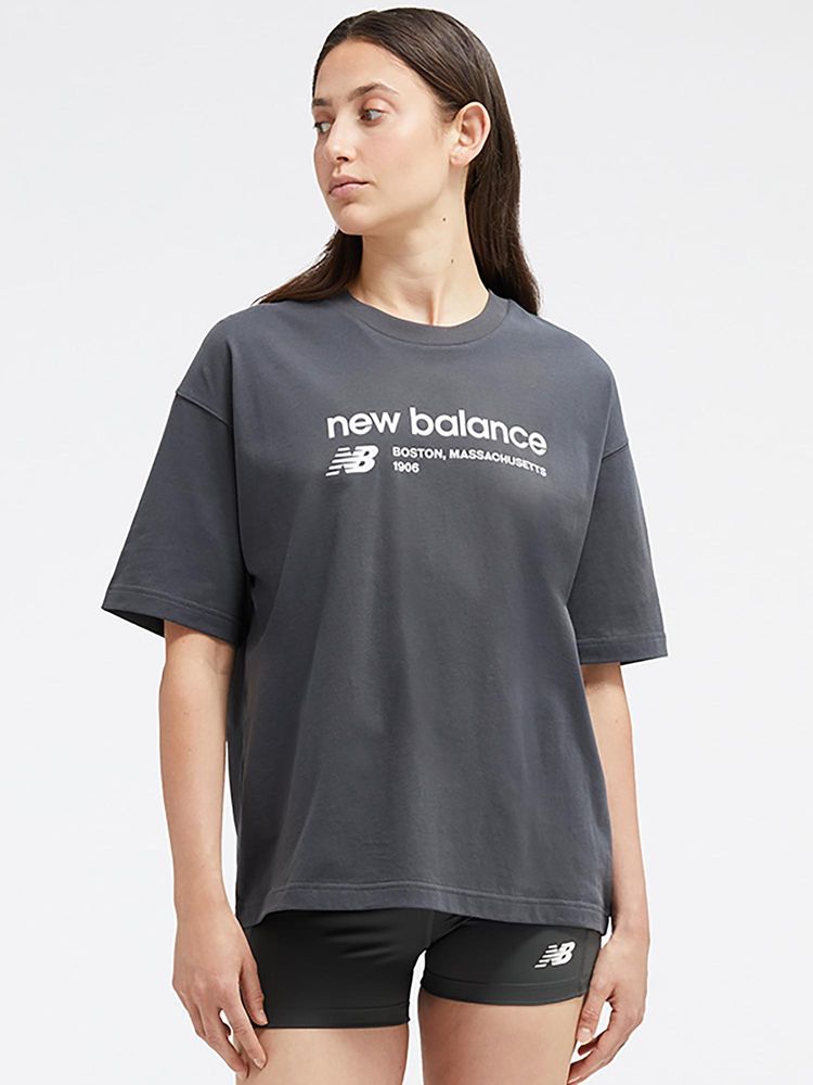 New Balance Black Typography Round Neck T-Shirt-picture-18