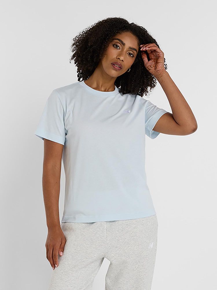 New Balance Blue Solid/Plain Round Neck T-Shirt-picture-18