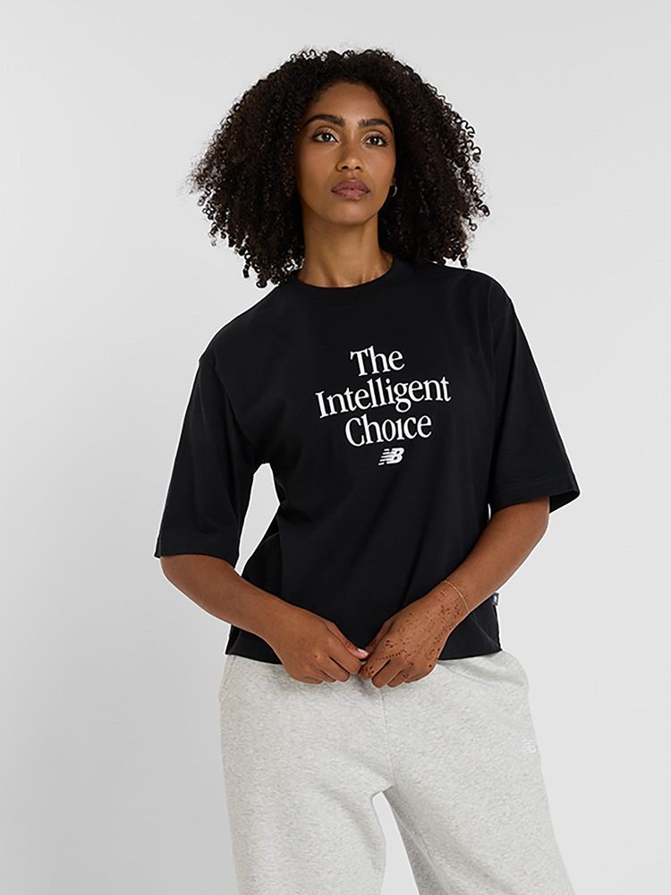 New Balance Black Typography Round Neck T-Shirt-picture-18