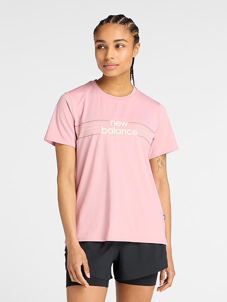 New Balance Pink Typography Round Neck T-Shirt-picture-27