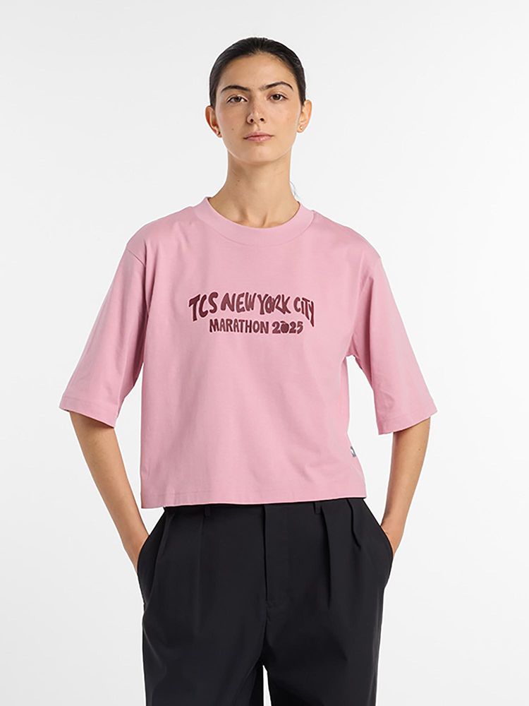 New Balance Pink Typography Round Neck T-Shirt-picture-17