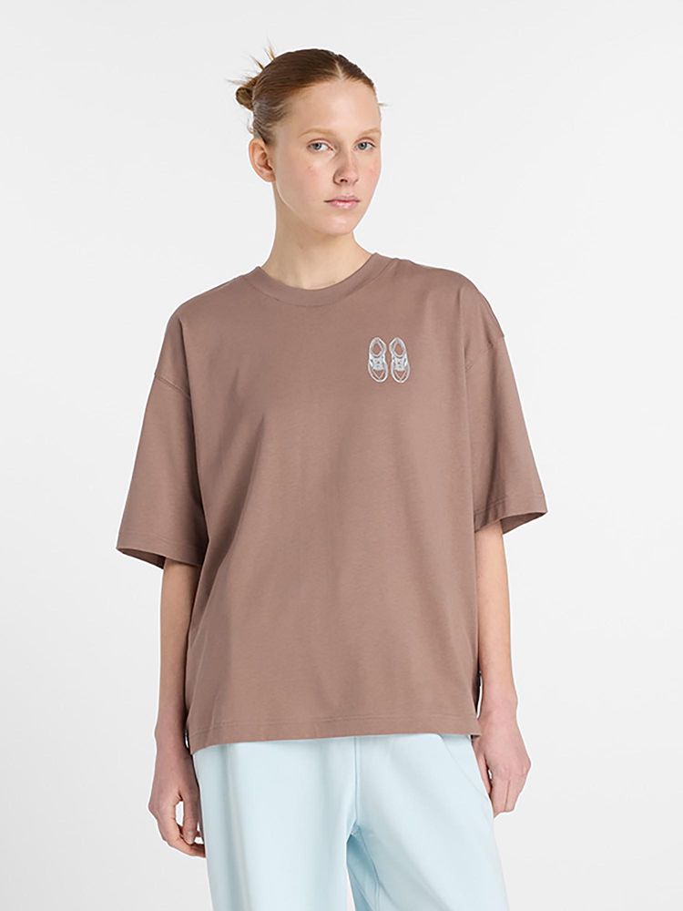 New Balance Brown Printed Round Neck T-Shirt-image-49