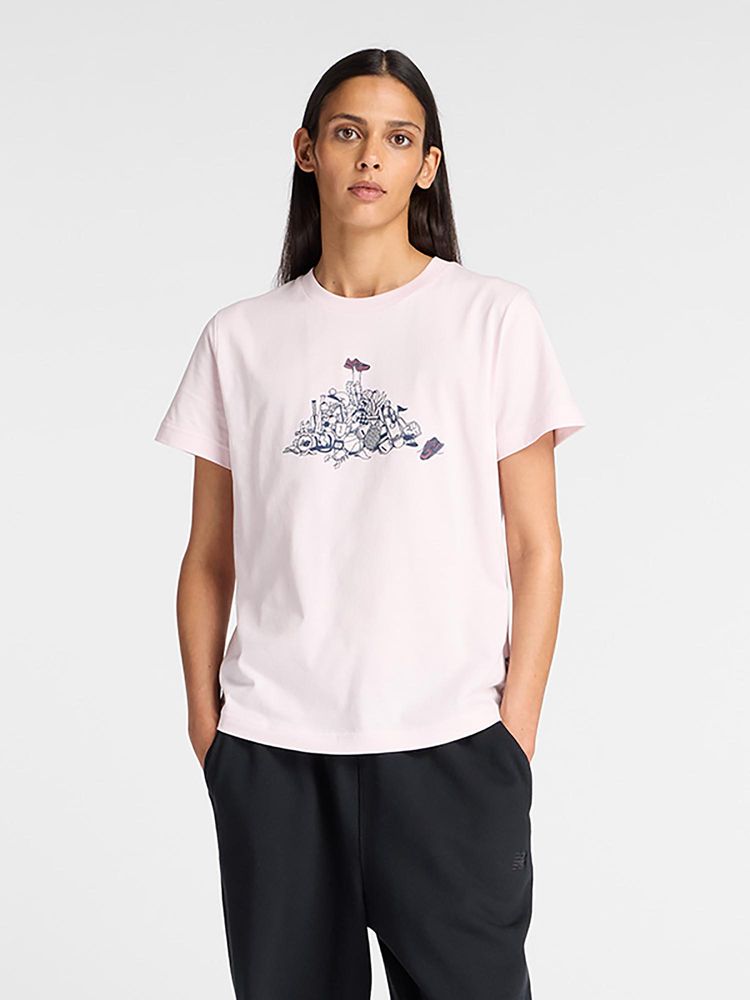 New Balance Pink Printed Round Neck T-Shirt-picture-19