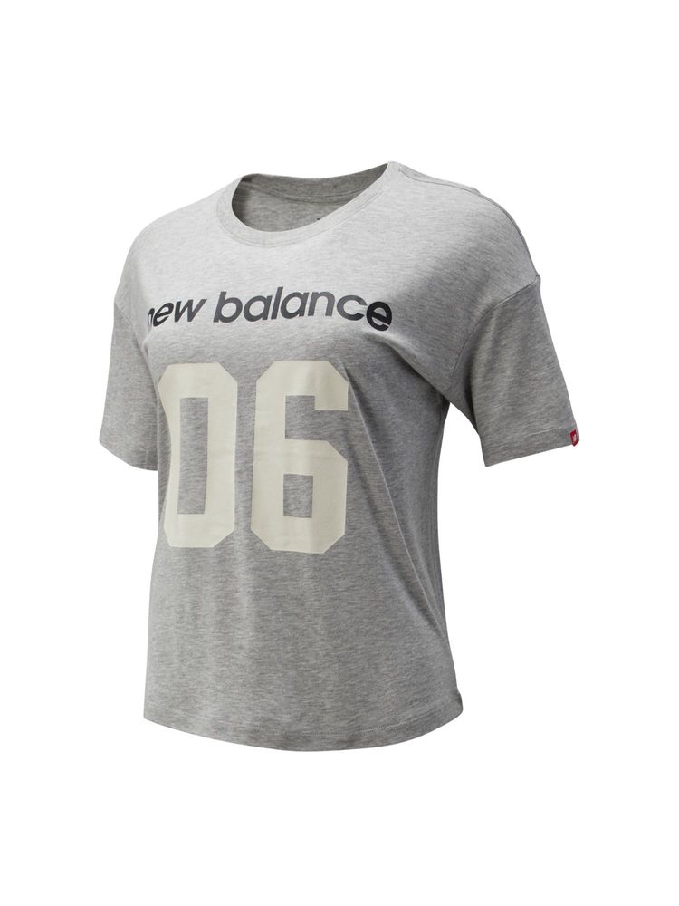 New Balance Grey Typography Round Neck T-Shirt-image-24