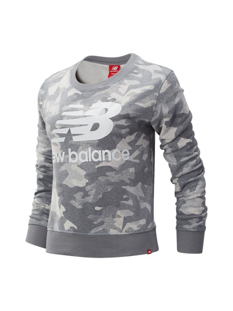 New Balance Silver Typography Round Neck Sweatshirt-image-8