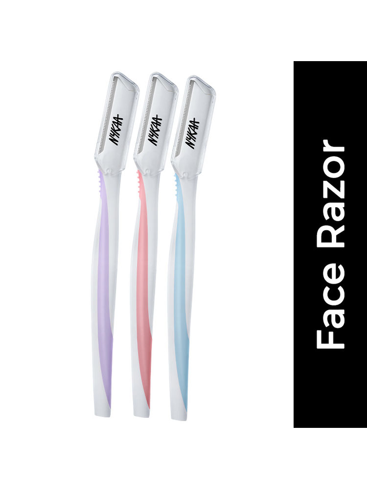 Nykaa Face Razors For Facial Hair, Eyebrows, Upper Lip -Quick & Irritation Free Hair Removal(3Pcs)