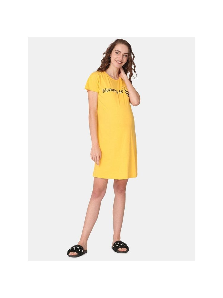 The Mom Store Mommy To Bee Maternity T- Shirt Dress-picture-24