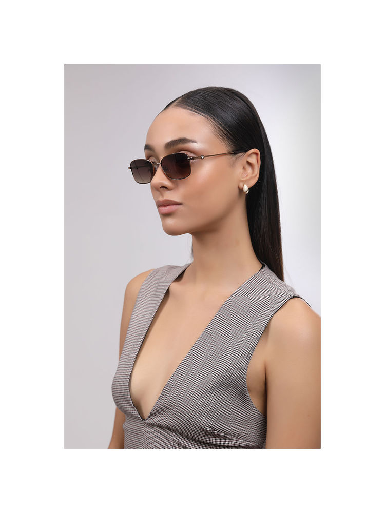 John Jacobs X Aditi Rao Hydari Brown Full Rim Rectangular Stylish Premium Sunglasses - JJ S70092-image-18