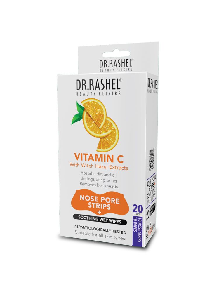 DR. RASHEL Vitamin C Blackhead Remover Nose Strips & Soothing Wet Wipes-image-45