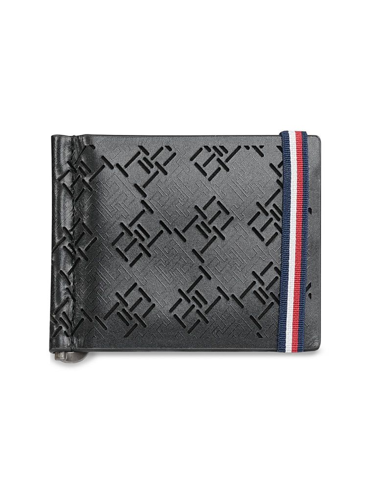 tommy hilfiger accessories Tommy Hilfiger Mens Leather Money Clip Wallet Strovolos - Black-picture-39