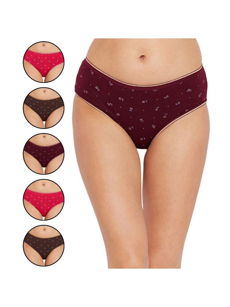 Bodycare Pack of 6 Premium Cotton Printed Classic Panties - Multi-Color