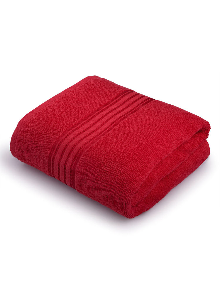 Himeya 100% Cotton Bath Towel 380 Gsm- Spanish Red-image-0