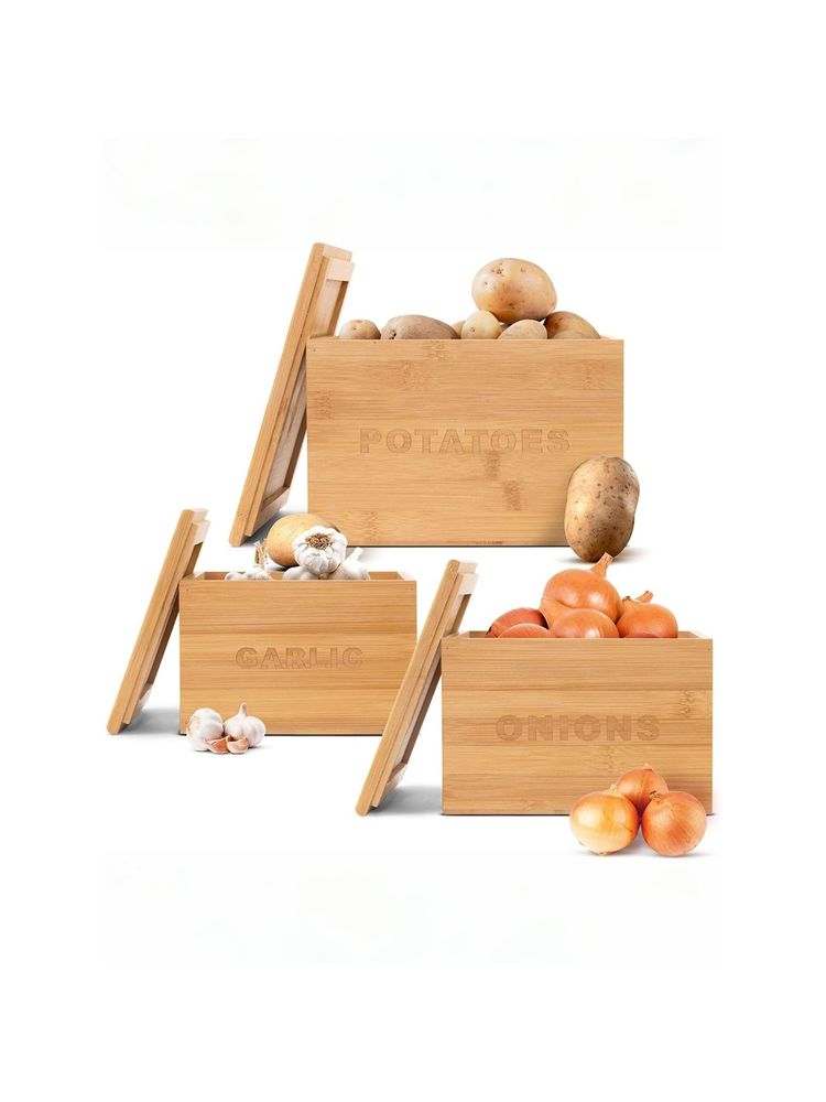 UMAI Veggie Storage Brown (Set of 3)-picture-11