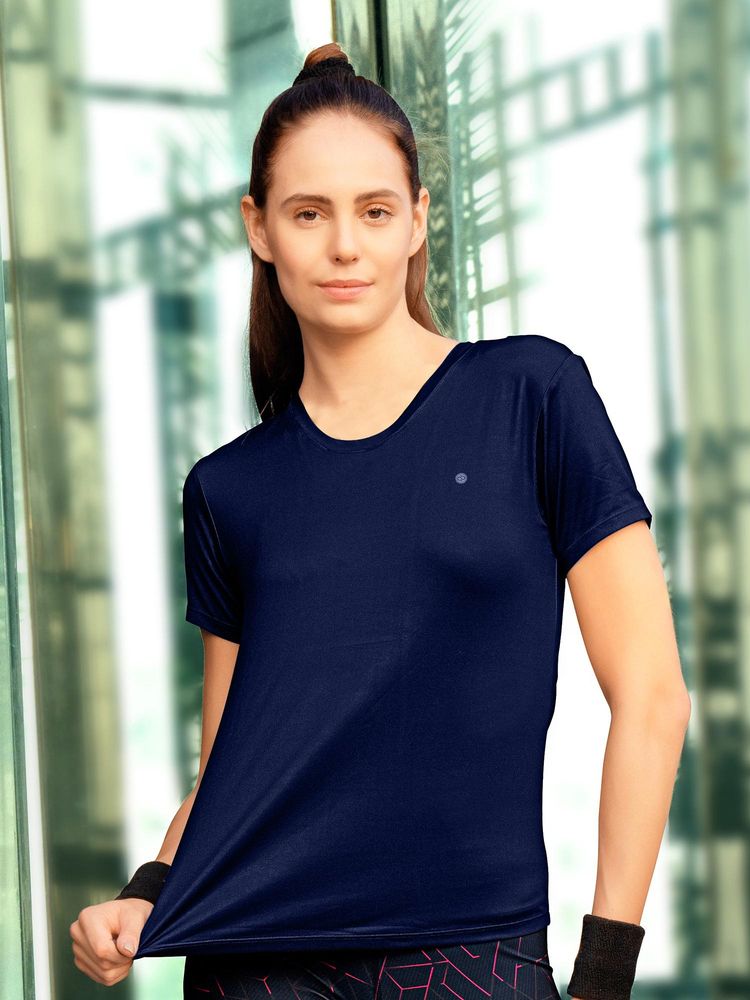 SOIE Women Basic Crew Neck Training T-Shirt-picture-16