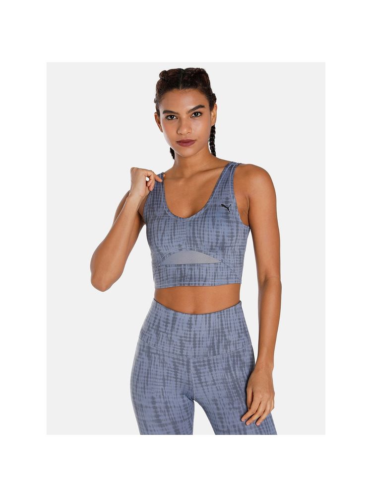 Puma Studio Aop Crop Top Womens Grey Tank Top-image-1