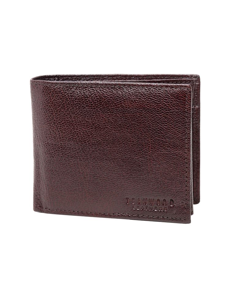 Teakwood Leathers Men Brown Solid Leather Money Clip