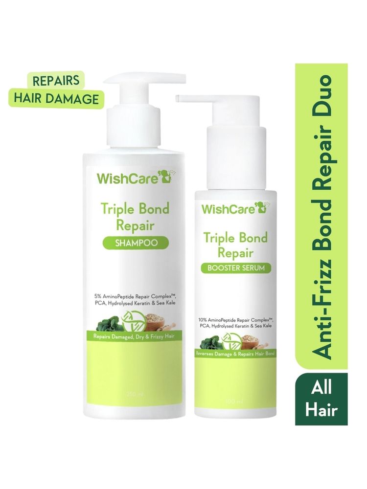 Wishcare Triple Bond Repair Combo - for Dry & Frizzy Hair with Amino Peptide for Damaged Hair-picture-27
