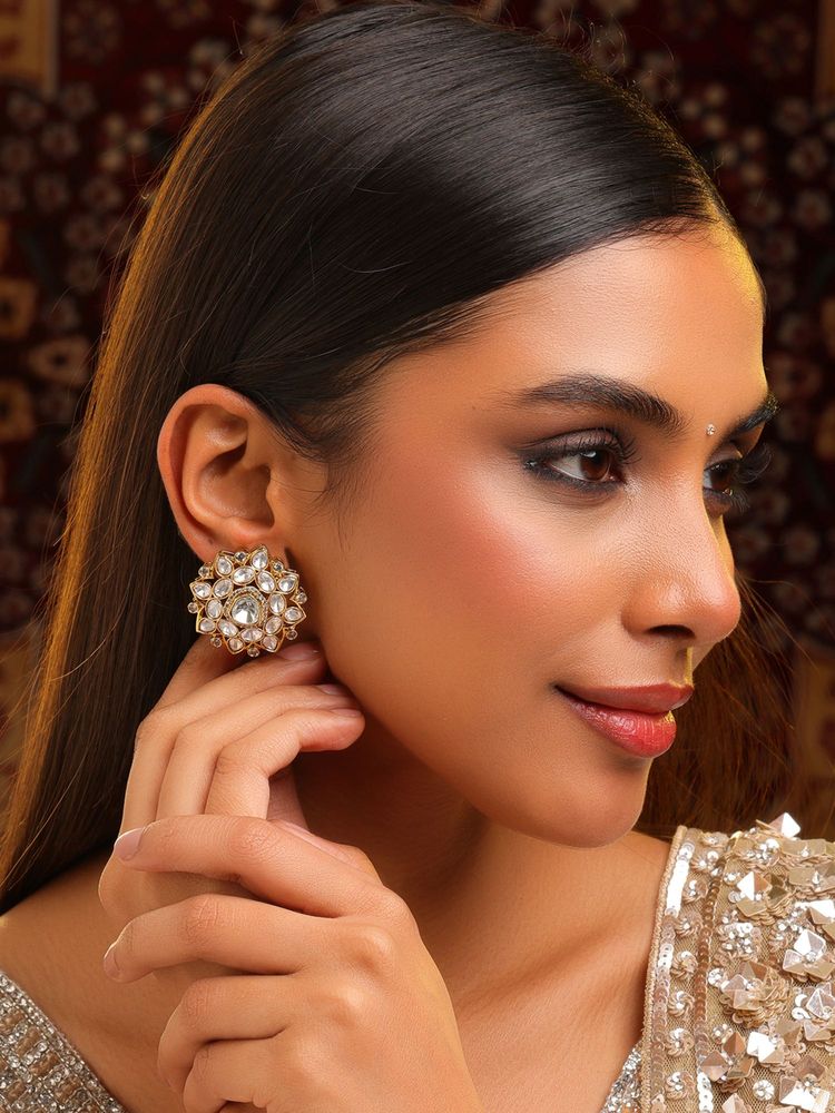 Ruby Raang Studio Floral Aura Stud Earrings-picture-38