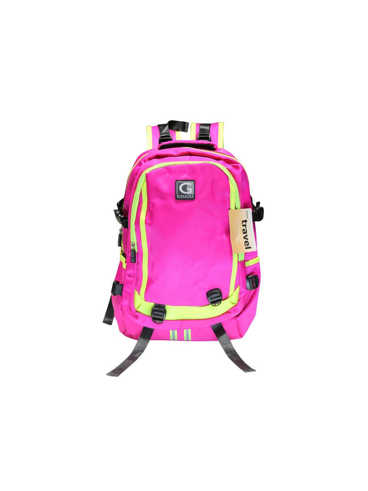 Giordano Men's & Women's Pink Solid Backpack-picture-17