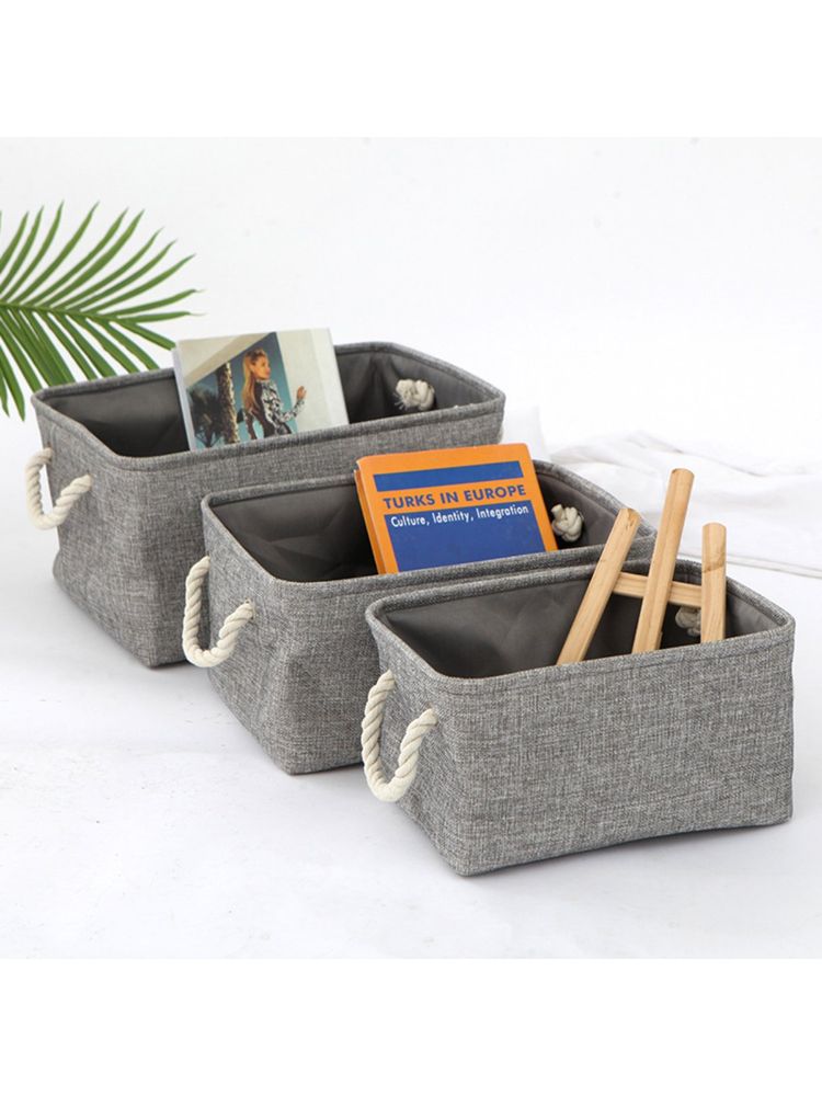 Kuber Industries Stackable Wardrobe Organizer For Clothes 3 Different Sizes (Grey)-image-3
