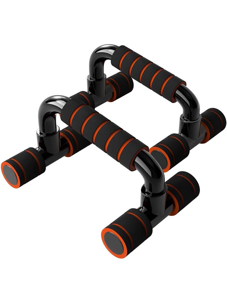 Kuber Industries Push-Up Handles For Exercise At Home & Gym Pack of 2 (Black)-image-2