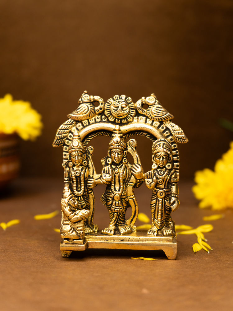 Ekhasa 100% Pure Brass Ram Darbar Murti-picture-45