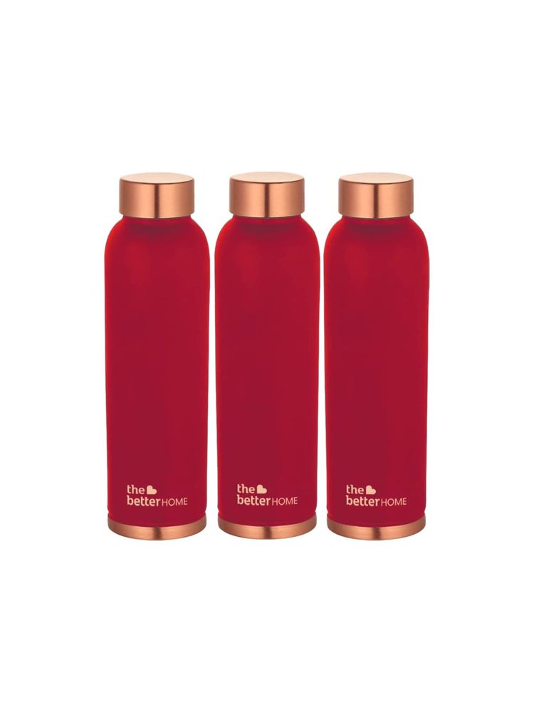 The Better Home Copper Bottle 950 ml Maroon Pack of 3-image-20