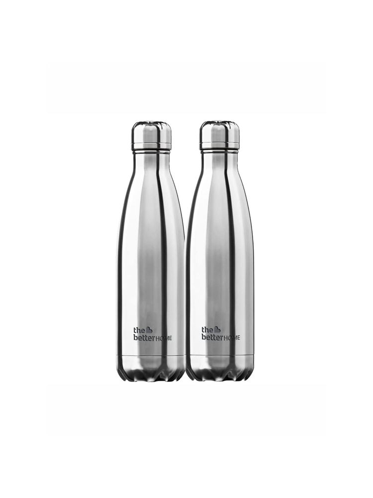 The Better Home Insulated Milo SS Bottle Silver 1000ml Pack of 2-image-16