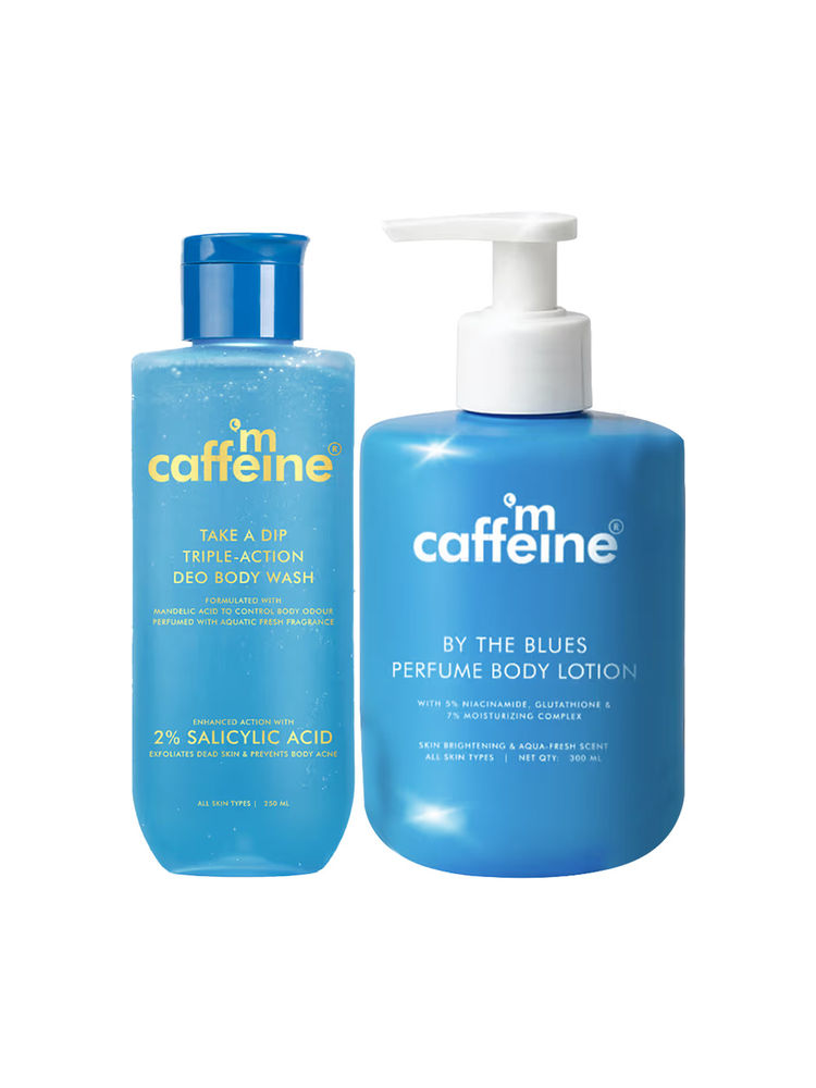 MCaffeine Take A Dip 3 in 1 Perfume Body Wash & By The Blues Brightening Perfume Body Lotion Combo-image-30