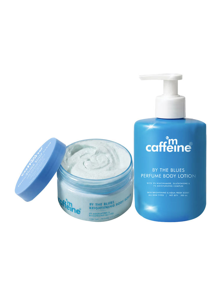 MCaffeine By The Blues Brightening Body Scrub & Body Lotion Combo-image-24