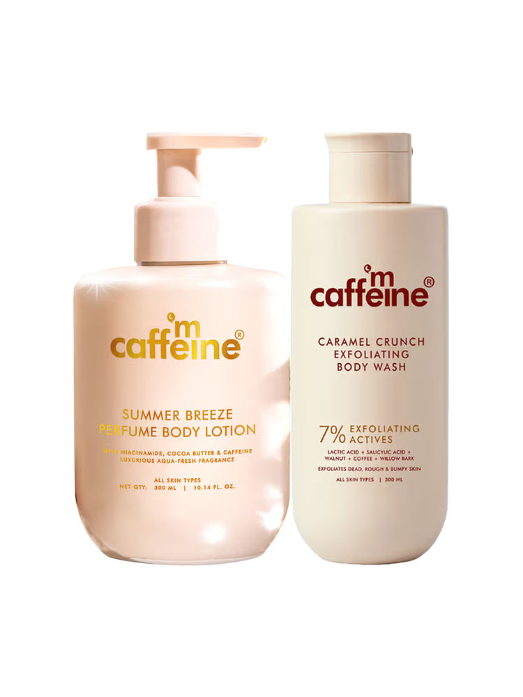 MCaffeine 7% Exfoliating Body Wash & Summer Breeze Perfume Body Lotion Combo-image-29
