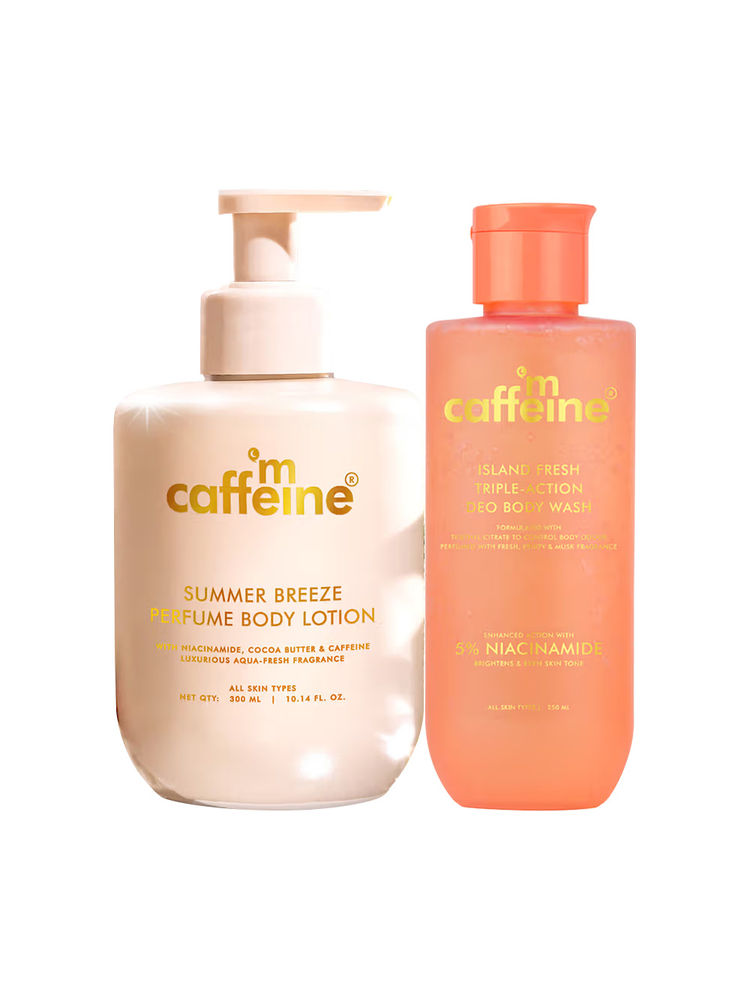 MCaffeine Island Fresh 3 in 1 Perfume Body Wash & Summer Breeze Perfume Body Lotion Combo-image-43