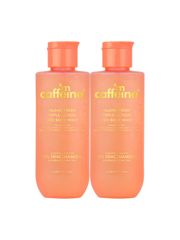 MCaffeine Island Fresh 3 in 1 Perfume Body Wash Combo - Pack of 2-image-8