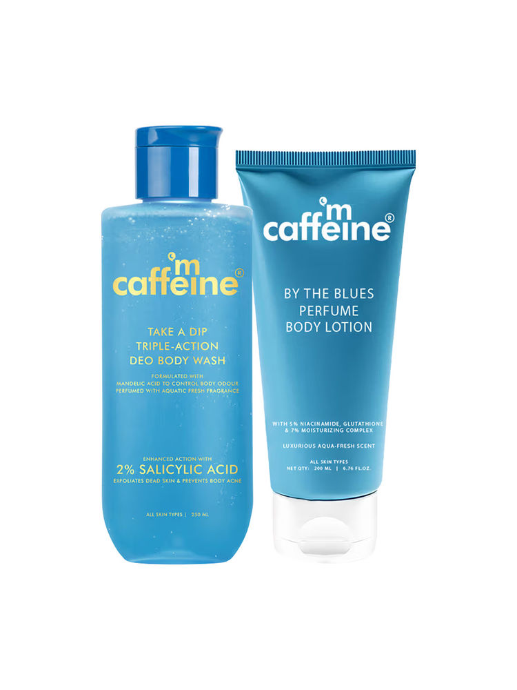MCaffeine Take A Dip Perfume Body Wash & By The Blues Perfume Body Lotion Combo-image-27
